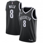 Maillot NBA Brooklyn Nets Patty Mills 8 Nike 2022-23 Icon Edition Noir Swingman - Homme
